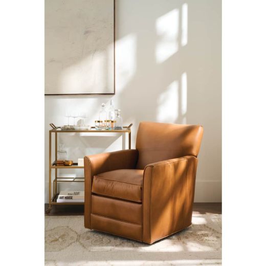 Picture of Times Square Leather Manual Swivel Recliner